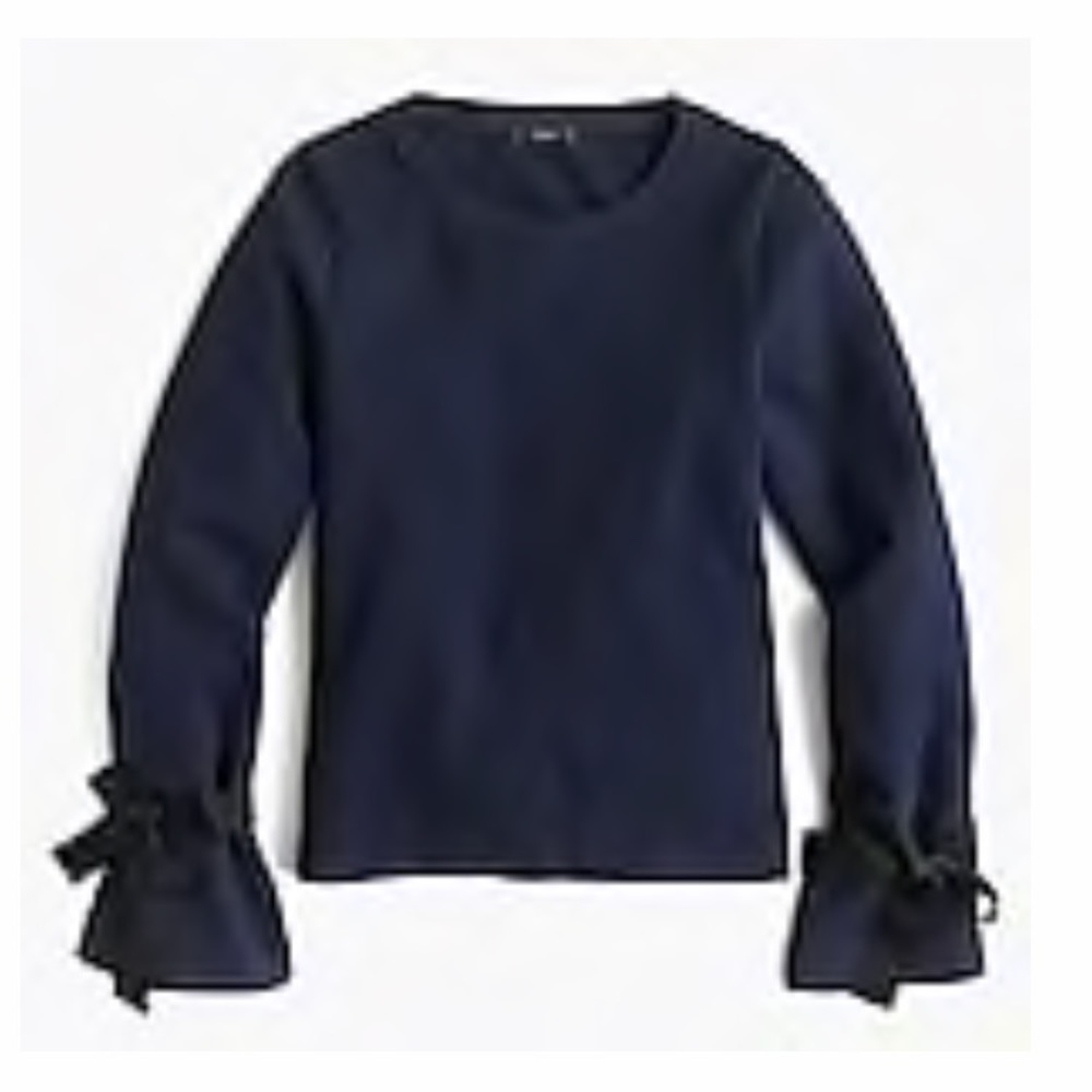 J. Crew tie sleeve sweatshirt